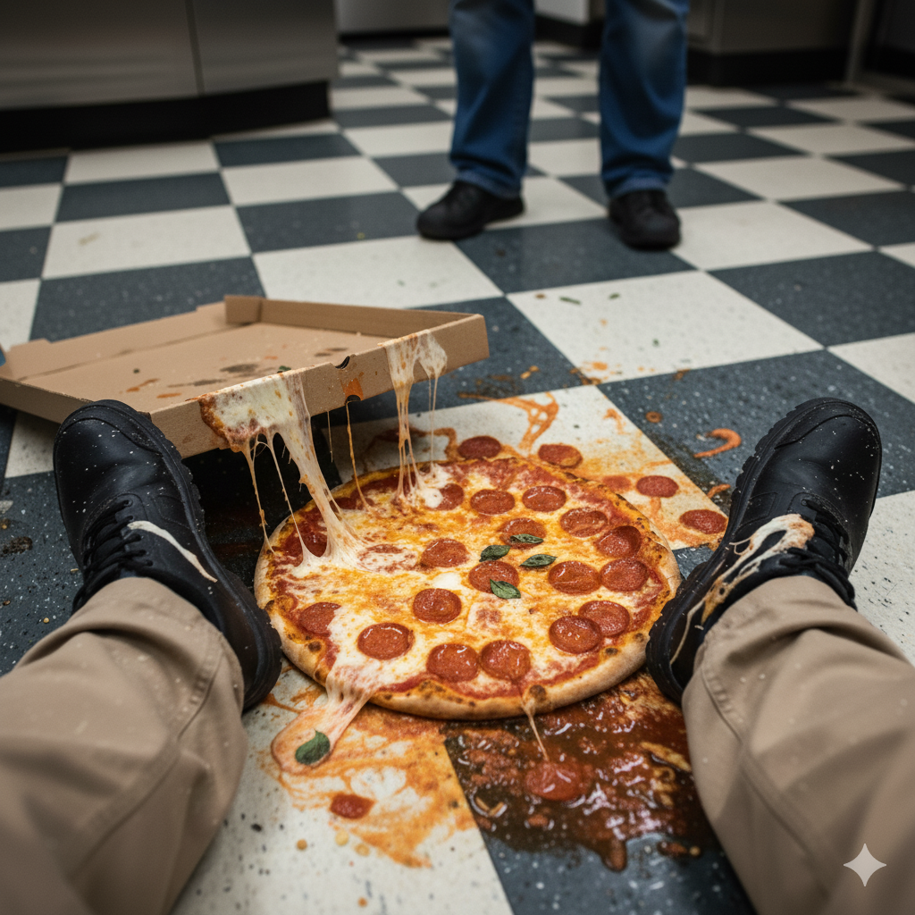 origin story for linkedin - pizza drop incident