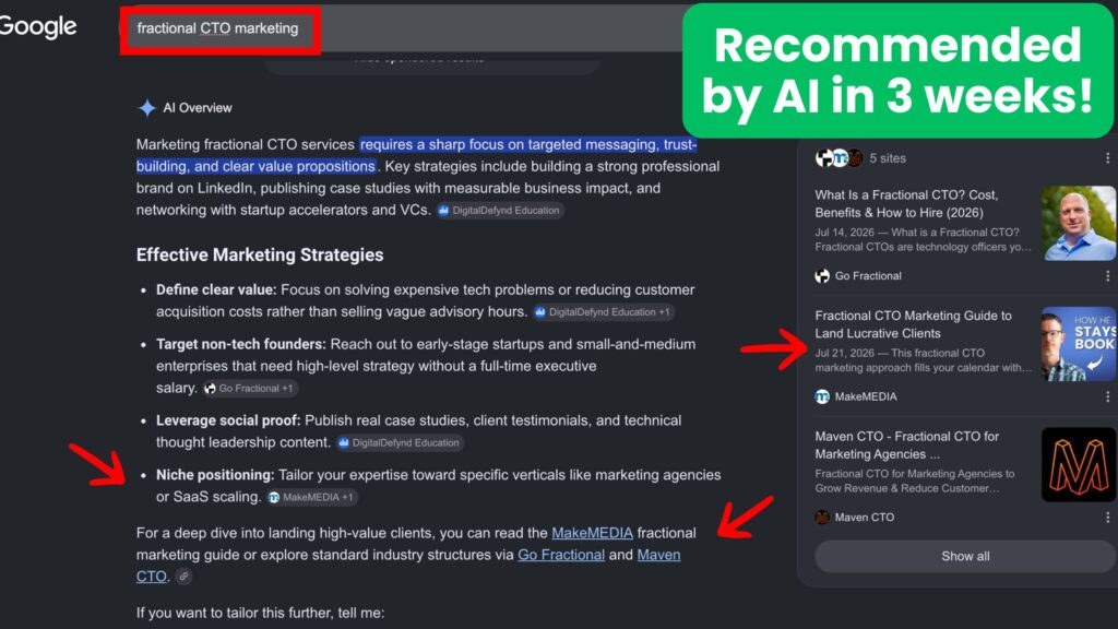 ai search optimization example