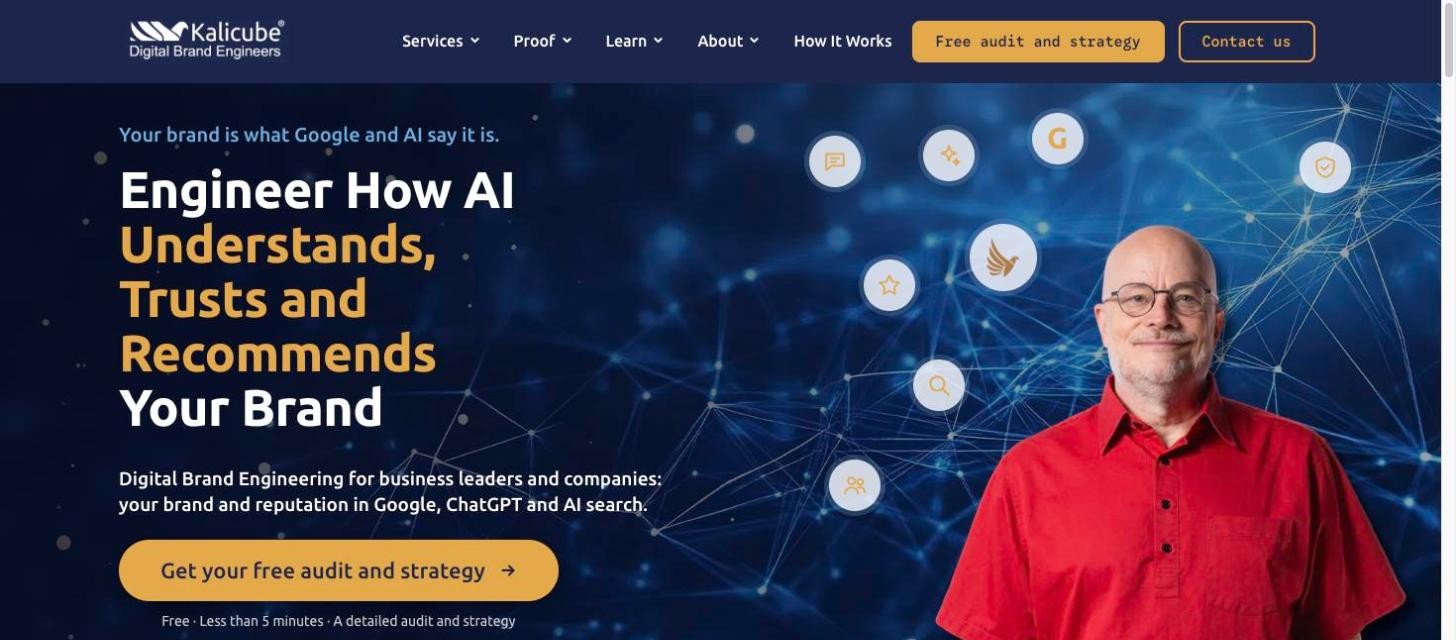 kalicube digital brand engineering ai search homepage